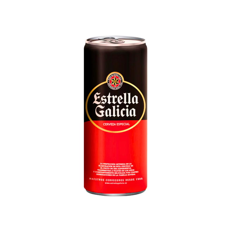 Estrella Galicia Cerveza Lata Pack 24x33 cl 1 Estrella Galicia Cerveza Lata Pack 24x33 cl